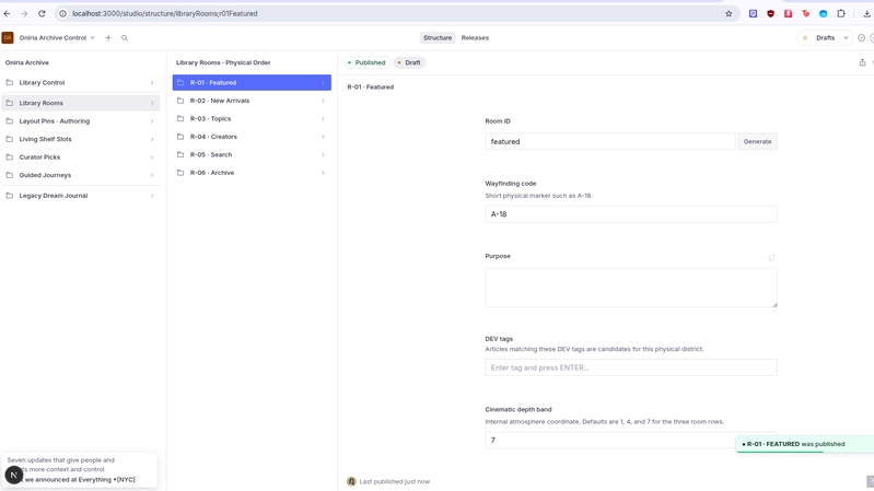 Sanity backend